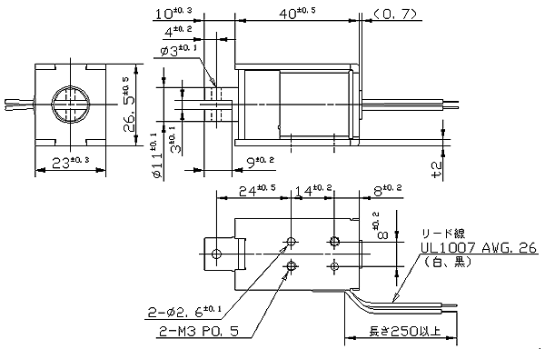 SH1L-1140 外観寸法図